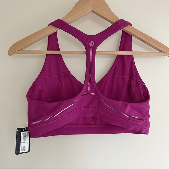 Lululemon Arise Bra C/D size 10 Fuschia Silver NEW Special Edition - Picture 2 of 8